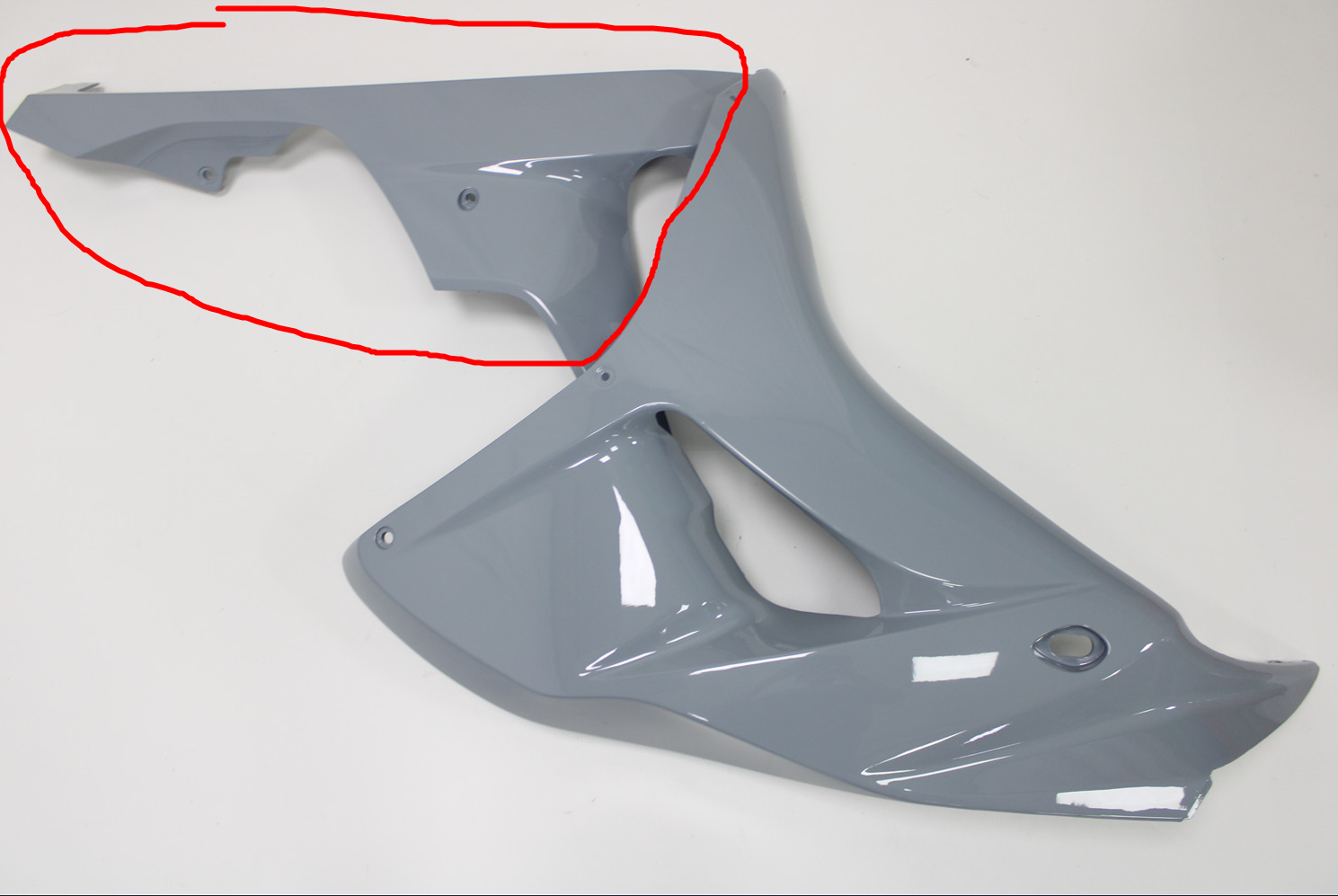 Injection Nardo Gray Plastic Left Side Lower Fairing Fit for Honda 2006 2007 CBR1000RR