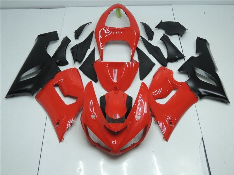 NT ABS Set Fairing Fit for 2005 2006 ZX6R 636 Red Black New