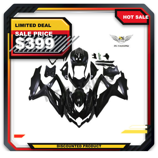 US STOCK NT Aftermarket Injection ABS Plastic Fairing Fit for GSXR 600/750 2008-2010 Glossy Matte Black N032 Available in TX