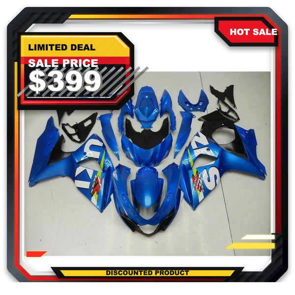 US STOCK NT Injection Plastic Fairing Bodywork Fit for 2009-2016 GSXR 1000 Blue N001 Available in CA