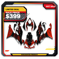 US STOCK NT Aftermarket Injection ABS Plastic Fairing Fit for ZX6R 636 2019-2023 Red Black N002 Available in CA