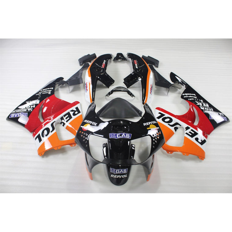 US STOCK NT Repsol Orange Black Fairing Kit For CBR900RR 1998 1999 Honda CBR919RR N021 Available in CA