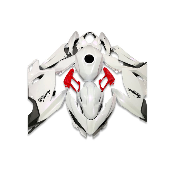 NT Fairing Fit for Kawasaki 2018-2023 EX400 U033- White Red | ABS Injection