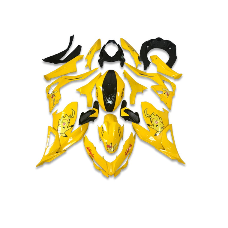 NT Fairing Fit for Kawasaki 2018-2023 EX400 U034- Yellow White Black | ABS Injection