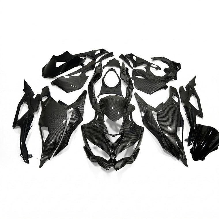 NT Fairing Fit for Kawasaki 2023-2025 ZX-4R S01- Yellow Carbon Fiber Look | ABS Injection, US Stock