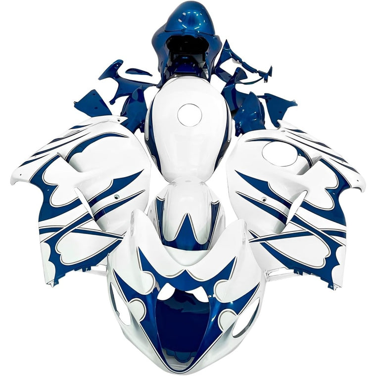 NT Fairing Fit for Suzuki 1999-2007 Hayabusa GSXR 1300 U101- White Blue | ABS Injection, US Stock