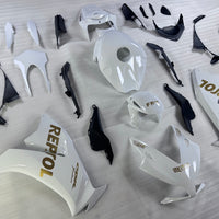 NT Aftermarket Injection ABS Plastic Fairing Fit for CBR1000RR 2012-2016 White With Gold Repsol Decal N094
