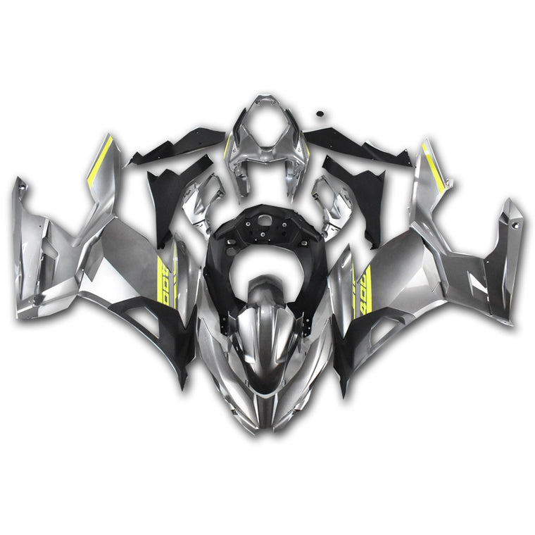 NT Fairing Fit for Kawasaki 2018-2023 EX400 N015- Silver Black | ABS Injection