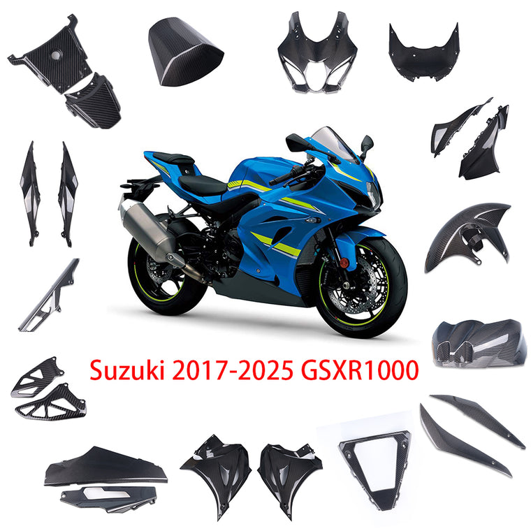 NT Real 3K Twill Carbon Fiber Pieces for Suzuki 2017-2026 2022 2024 GSXR1000 K17