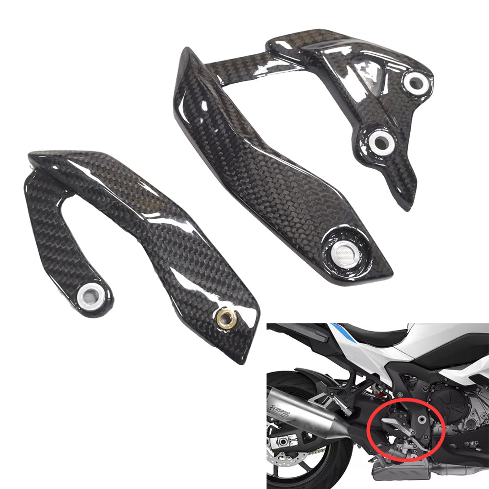 NT 3K Real Carbon Fiber Plate Heel Guards Fit for BMW 2020-2025 S1000XR
