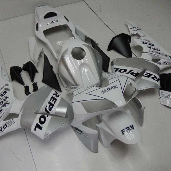NT Aftermarket Injection ABS Plastic Fairing Kit Fit for CBR600RR 2003 2004 Silve White Black