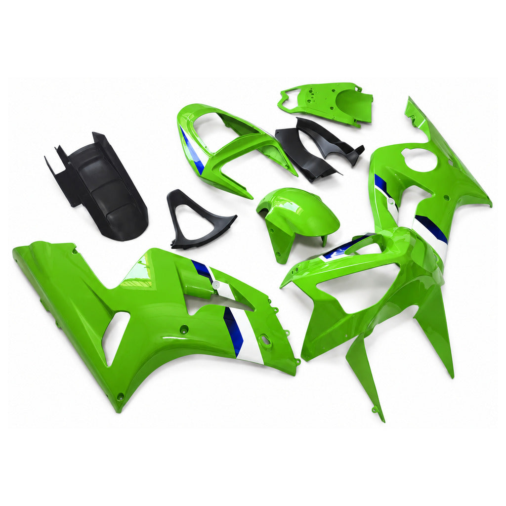 NT Fairing Fit for Kawasaki 2003-2004 ZX-6R N051- Green Black | ABS Injection - 1