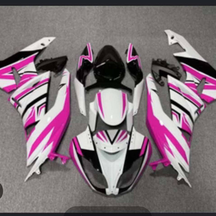 NT Aftermarket Injection ABS Plastic Fairing Fit for EX250 2008-2012 Pink white N089