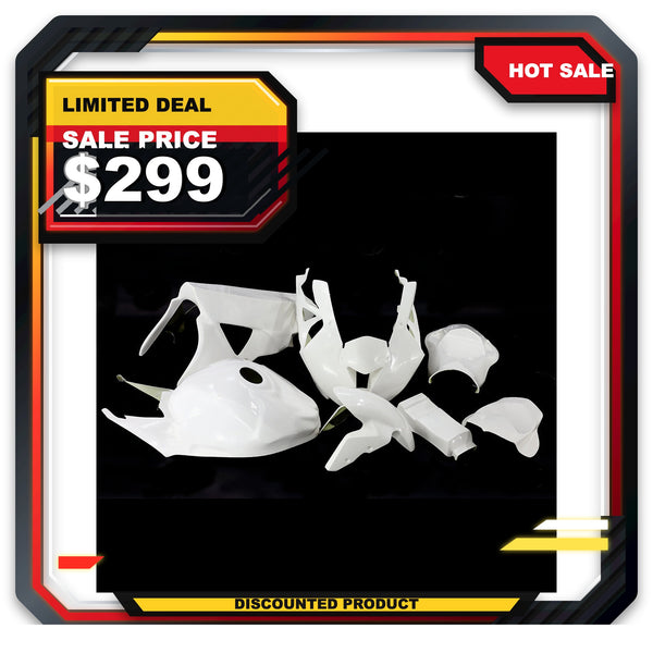 US STOCK NT Fiberglass Race Track Fairing Kit Fit for BMW S1000RR 2009-2011 Unpainted Available in CA