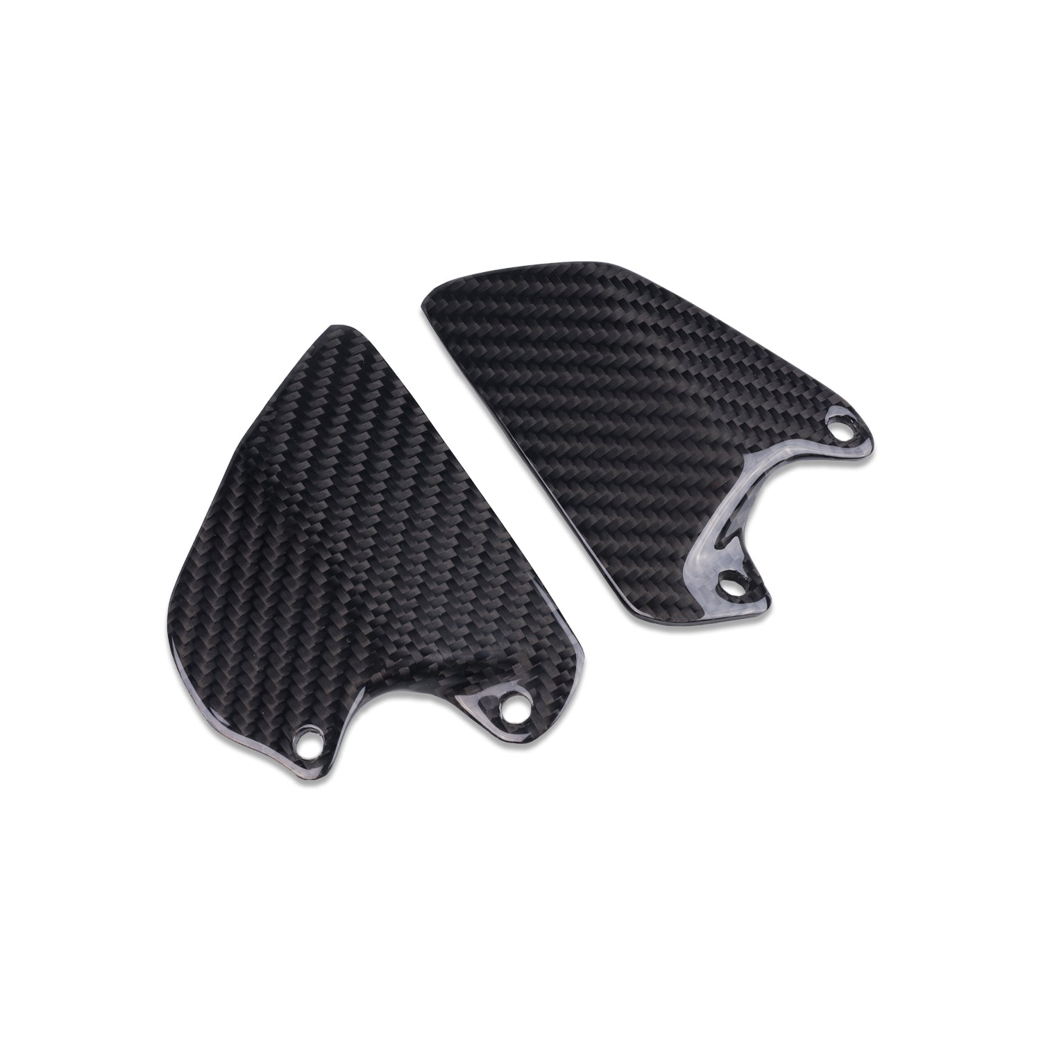 NT Ducati 748  916  996  998 Front Heel Plates - 100% Carbon Fiber