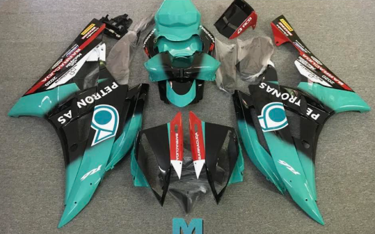 NT Aftermarket Injection ABS Plastic Fairing Fit for YZF R6 2006-2007 Green Black C0001