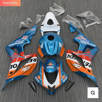 Custom Injection Mold Blue Orange Fairing Kit Fit for Honda 2007-2008 CBR600RR ABS