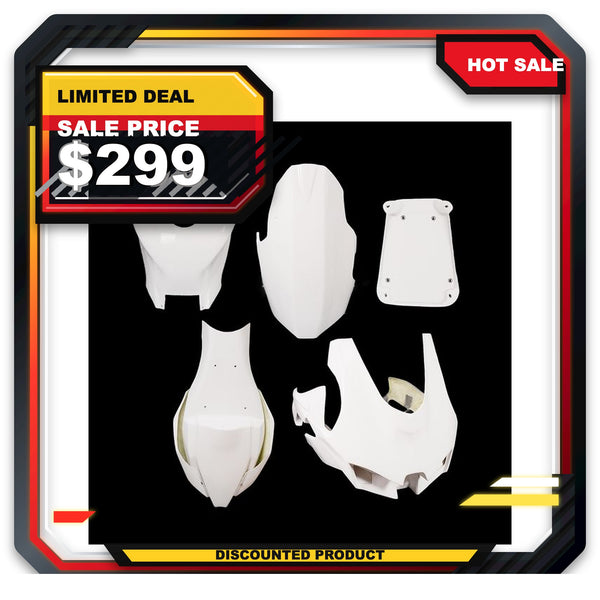 US STOCK NT Fiberglass Race Track Fairing Kit Fit for Ninja ZX10R 2021-2023 Unpainted Available in CA