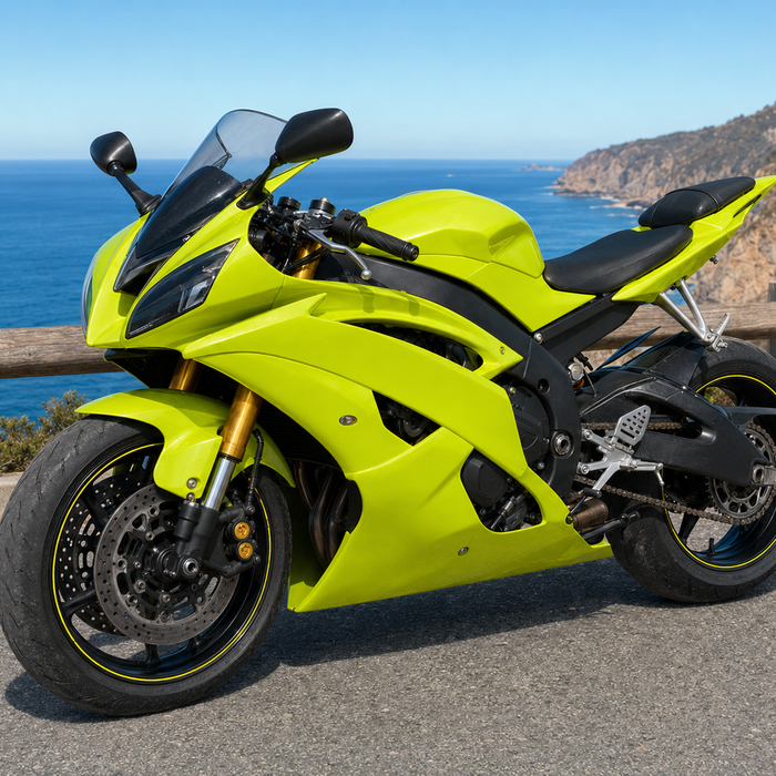 US STOCK NT Injection Mold New Kit Fluorescent Yellow Black ABS Fairing Fit for Yamaha 2008-2016 YZF R6 N164 Available in CA