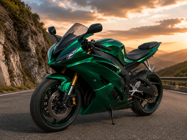 US STOCK NT Aftermarket Injection ABS Plastic Fairing Fit for Yamaha 2008-2016 YZF R6 Dark Green Black N166 Available in CA