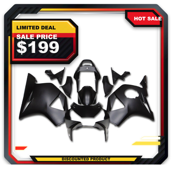 NT Injection Mold Fairing Black Kit Fit for ABS Honda CBR954RR 2002-2003 Matte Black N038