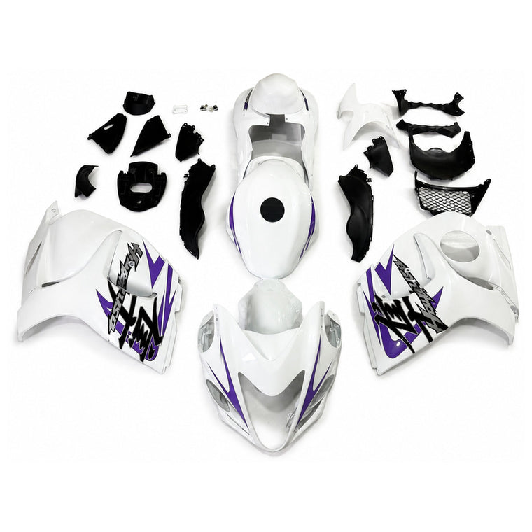 NT Fairing Fit for Suzuki 2008-2020 Hayabusa GSXR 1300 N111- White Black Purple | ABS Injection