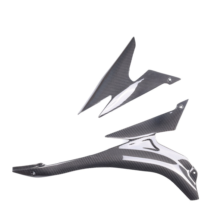 NT 2007-2008 Kawasaki Ninja ZX6R Seat Side Panels - 100% Carbon Fiber