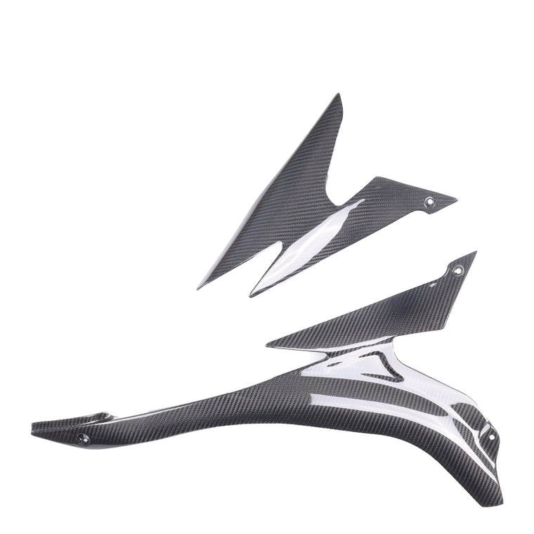 NT 2007-2008 Kawasaki Ninja ZX6R Seat Side Panels - 100% Carbon Fiber