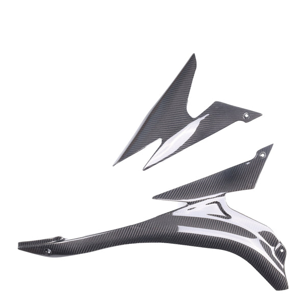 NT 2007-2008 Kawasaki Ninja ZX6R Seat Side Panels - 100% Carbon Fiber