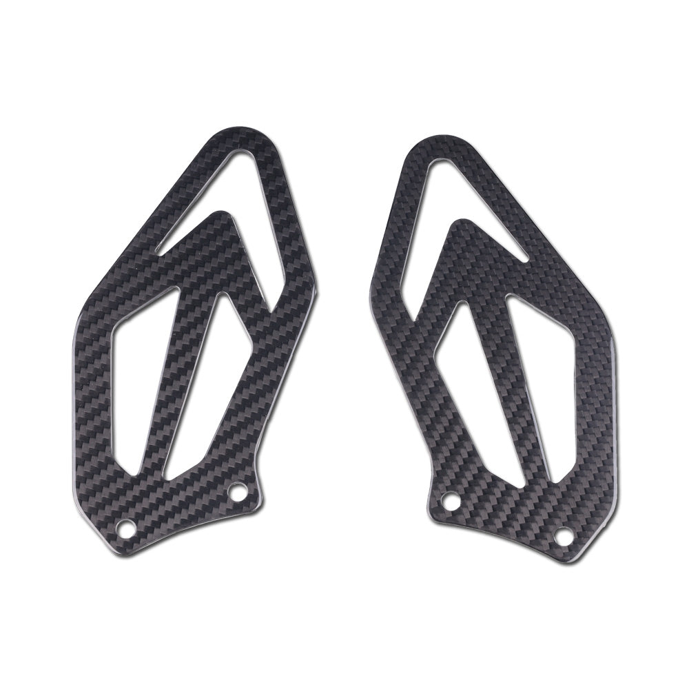 NT 2015-2018 BMW S1000RR Heel Plates - 100% Carbon Fiber