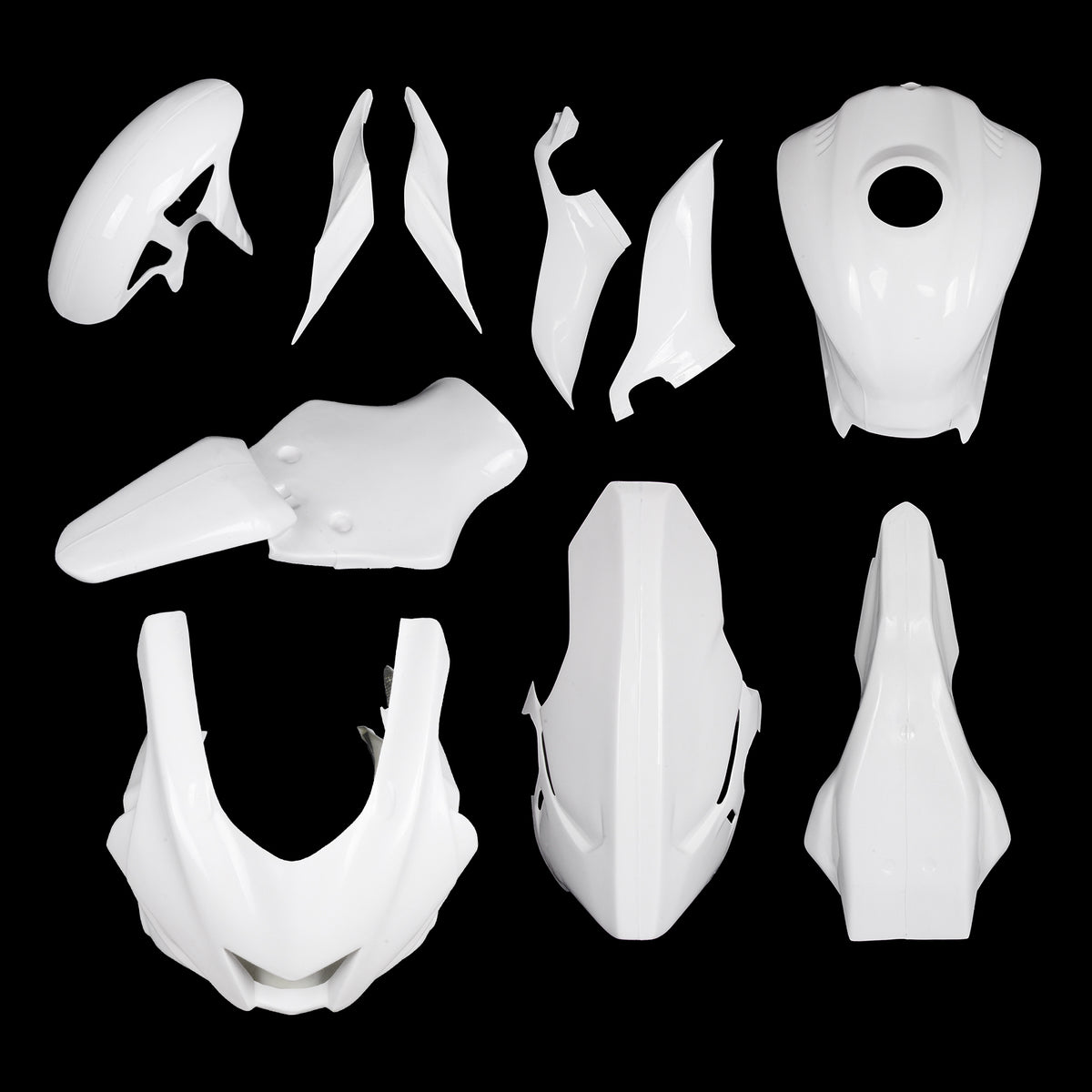 NT Fiberglass Race Track Fairing Kit Fit for YAMAHA YZF R6 2017-2023 Unpainted