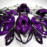 US STOCK NT Aftermarket Injection ABS Plastic Fairing Fit for GSXR 1300 Hayabusa 2008-2020 Purple Forged Carbon Fiber Look S05 Available in CA