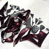 US STOCK NT Injection Plastic Fairing Kit Fit for Honda 2007-2008 CBR600RR Red Forged Carbon Fiber Look S05 Available in CA