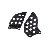 NT 2003-2021 Honda CBR600RR Heel Plates - 100% Carbon Fiber Black Guard a0