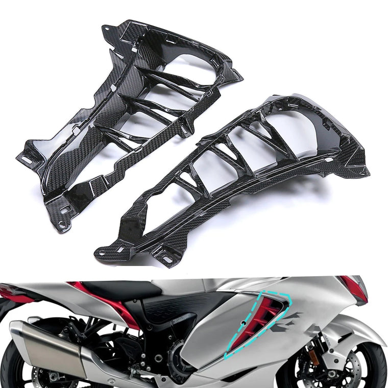 2021-2025 Suzuki GSX1300R GEN3 Hayabusa Inner Side Vents - 100% Carbon Fiber