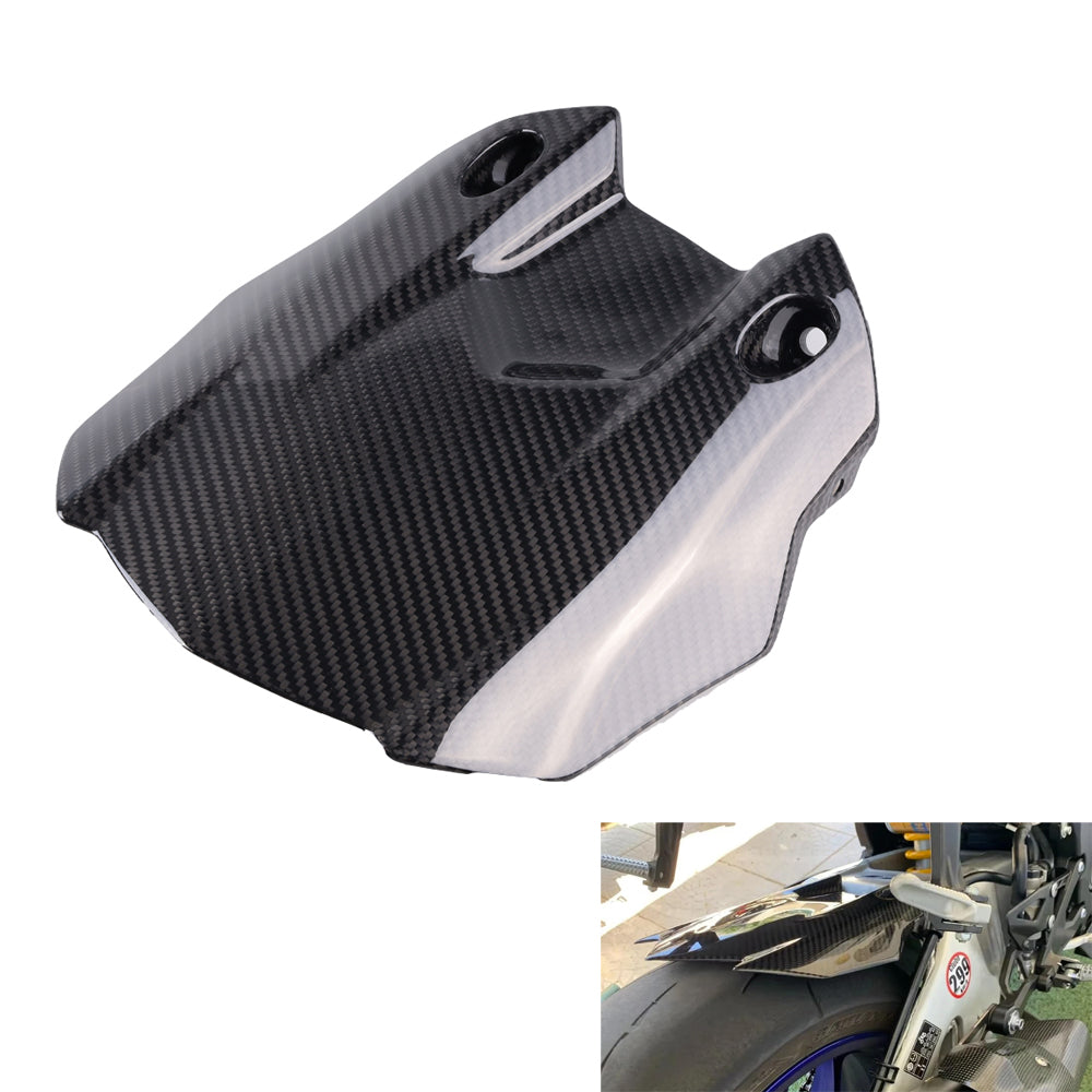 NT FAIRING Real 3K Carbon Fiber Rear Hugger for Yamaha 2020-2024 YZF R1, Glossy 2x2 Twill Weave