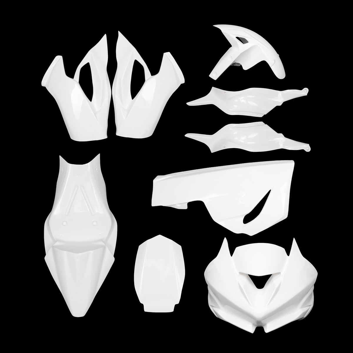 NT Fiberglass Race Track Fairing Kit Fit for Ninja ZX6R 2019-2023 Unpainted