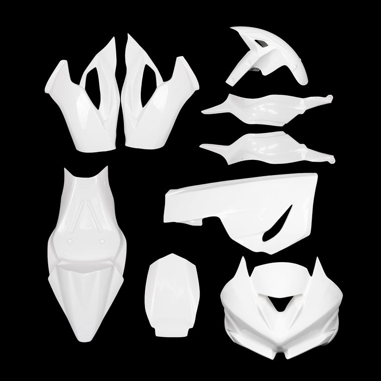 NT Fiberglass Race Track Fairing Kit Fit for Ninja ZX6R 2019-2023 Unpainted