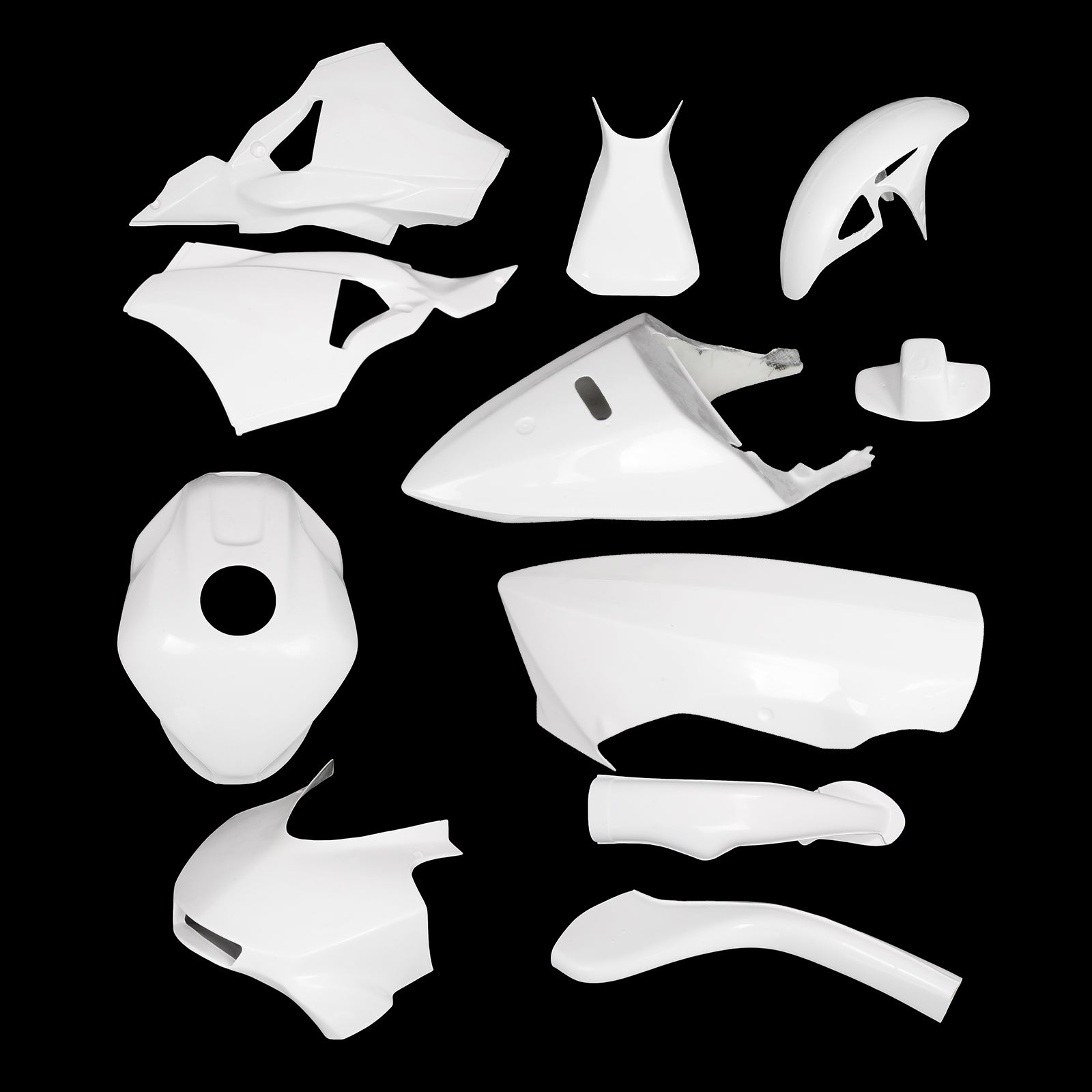 NT Fiberglass Race Track Fairing Kit Fit for YAMAHA YZF R3 2019-2023 Unpainted