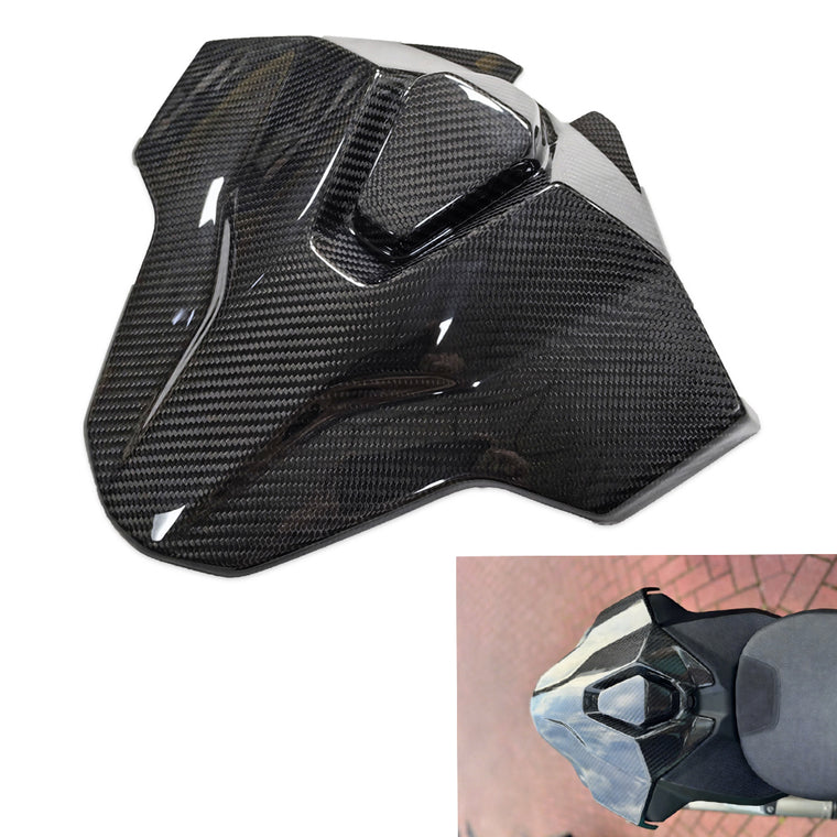 NT FAIRING Real 3K Carbon Fiber Rear Seat Cowl for BMW 2023-2026 S1000RR, Glossy 2x2 Twill Weave