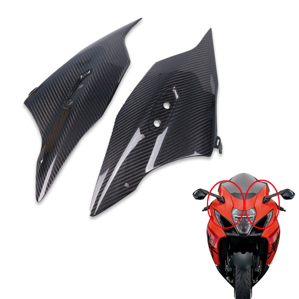 NT FAIRING Real 3K Carbon Fiber Front Fairings for Suzuki 2021-2026 Gen3 Hayabusa, Glossy 2x2 Twill Weave