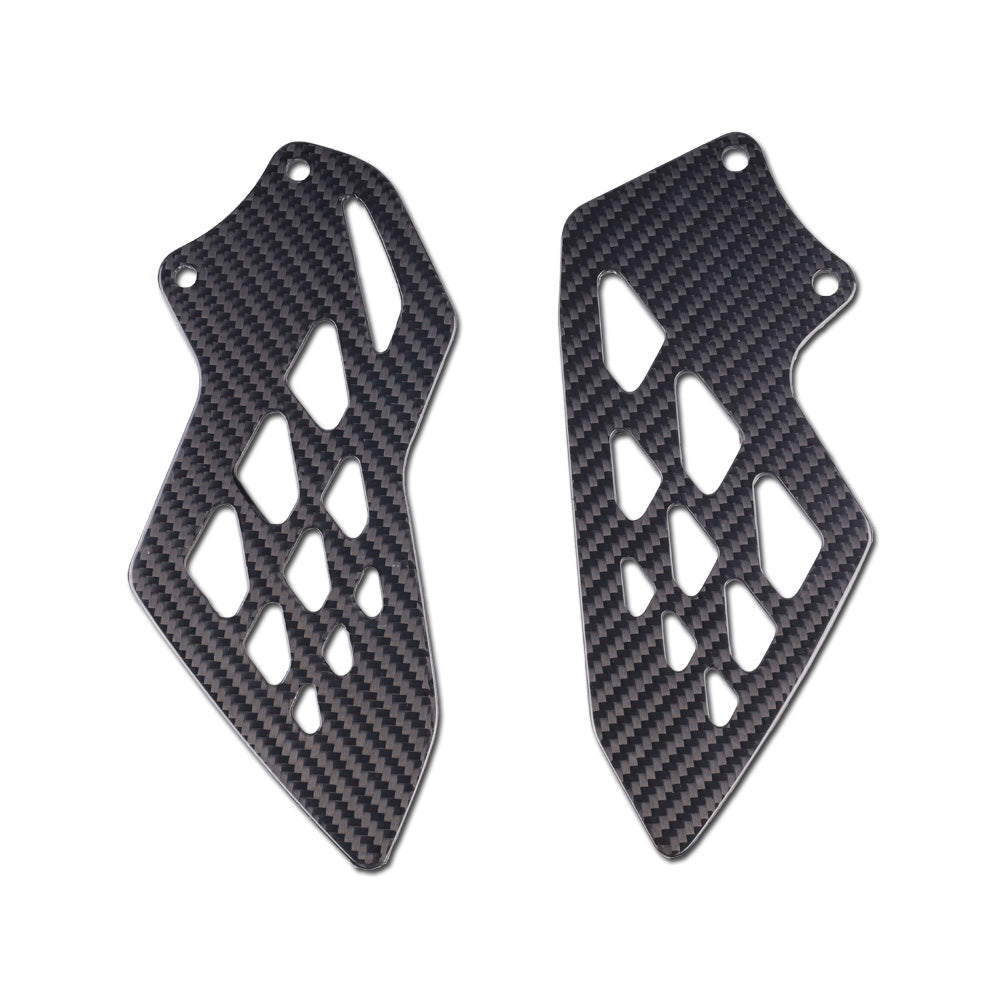 NT FAIRING Real 3K Carbon Fiber Rear Heel Plates for BMW 2009-2014 S1000RR, Glossy 2x2 Twill Weave