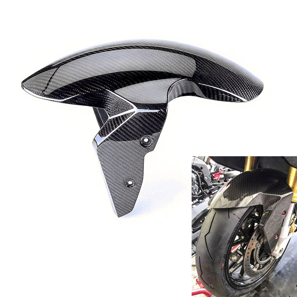 NT FAIRING Real 3K Carbon Fiber Front Fender for BMW 2009-2018 S1000RR, Glossy 2x2 Twill Weave
