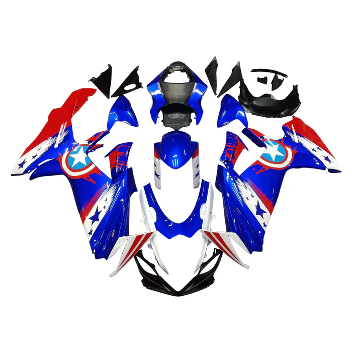 NT Fairing Fit for Suzuki 2011-2027 GSXR600/750 N093- Blue White Red | ABS Injection