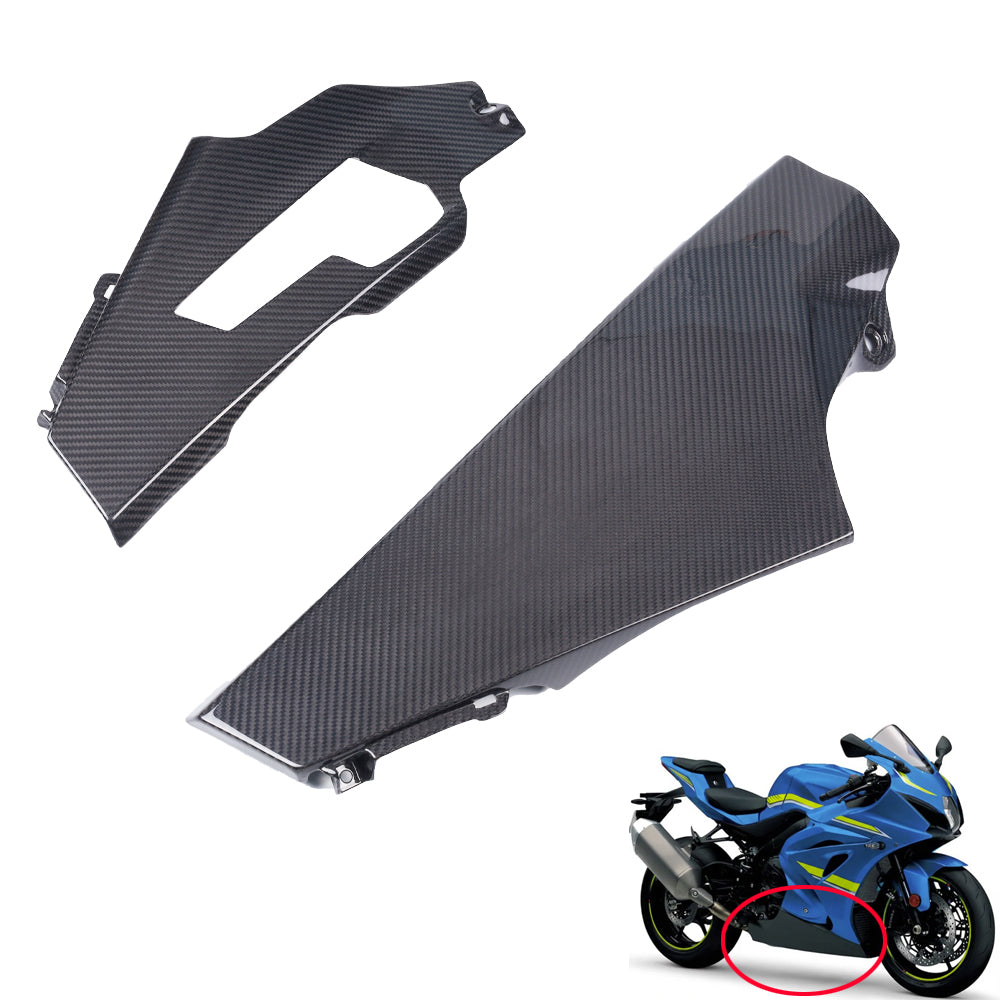 NT FAIRING Real 3K Carbon Fiber Belly Pan for Suzuki 2017-2026 GSXR 1000, Glossy 2x2 Twill Weave