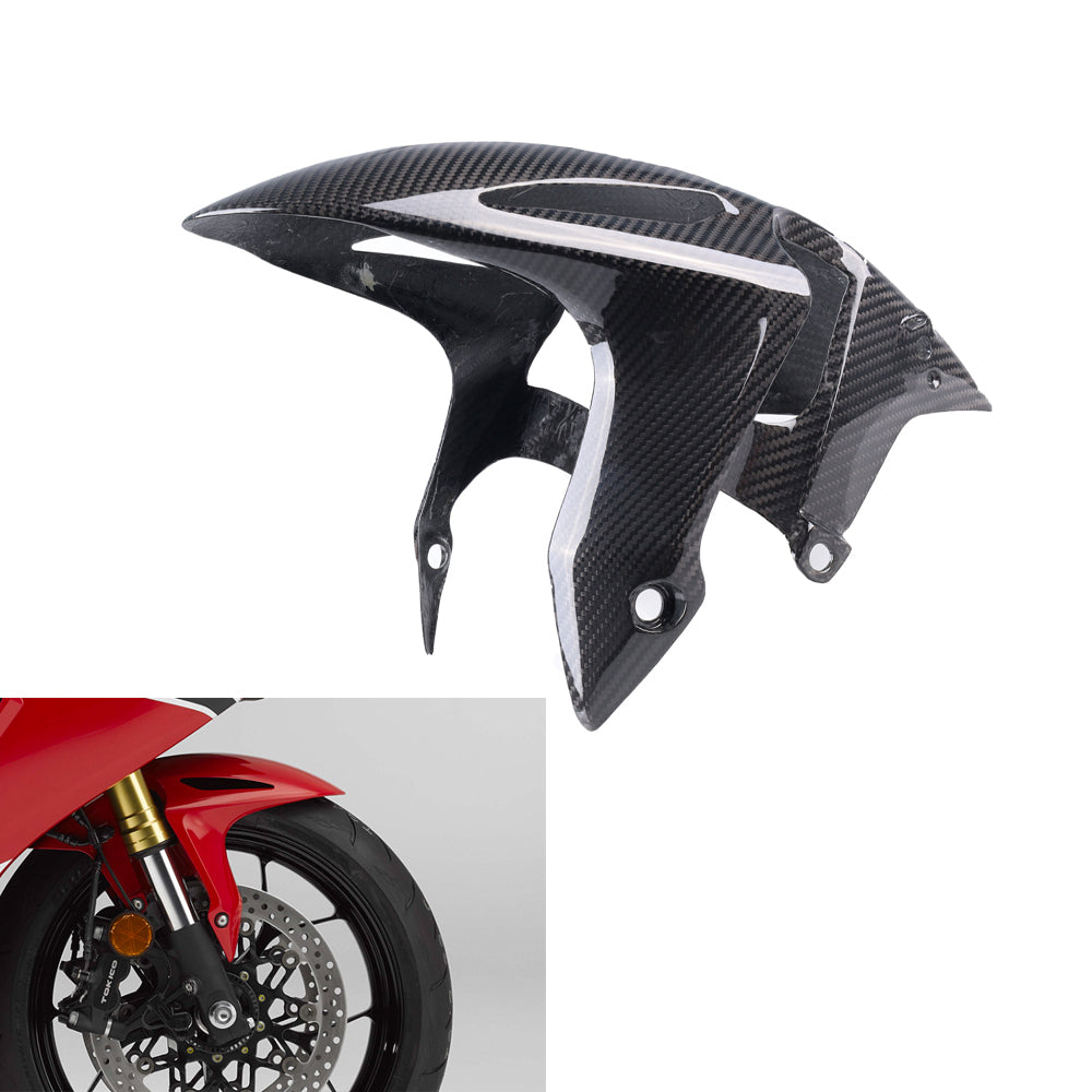 NT FAIRING Real 3K Carbon Fiber Front Fender for Honda 2017-2026 CBR1000RR CBR 1000RR, Glossy 2x2 Twill Weave