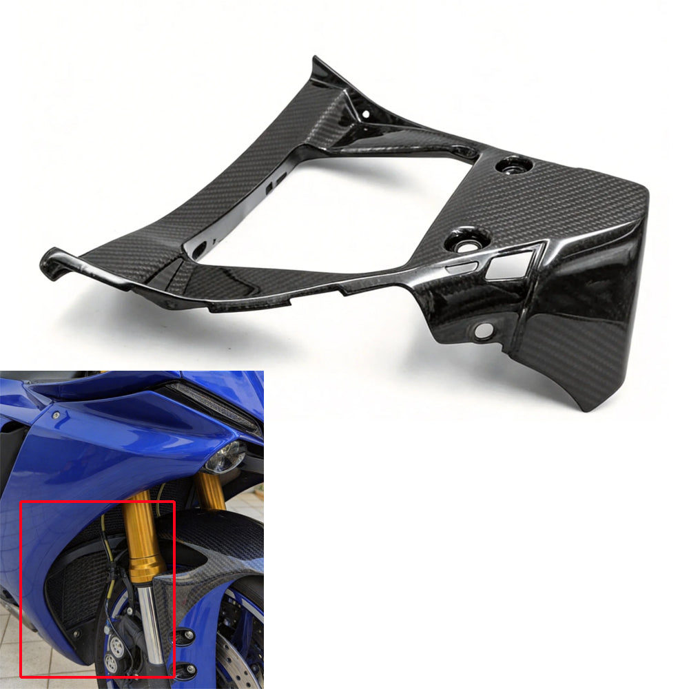 NT FAIRING Real 3K Carbon Fiber Lower Belly Pan V Panel for Yamaha 2015-2019 R1 R1M R1S, Glossy 2x2 Twill Weave