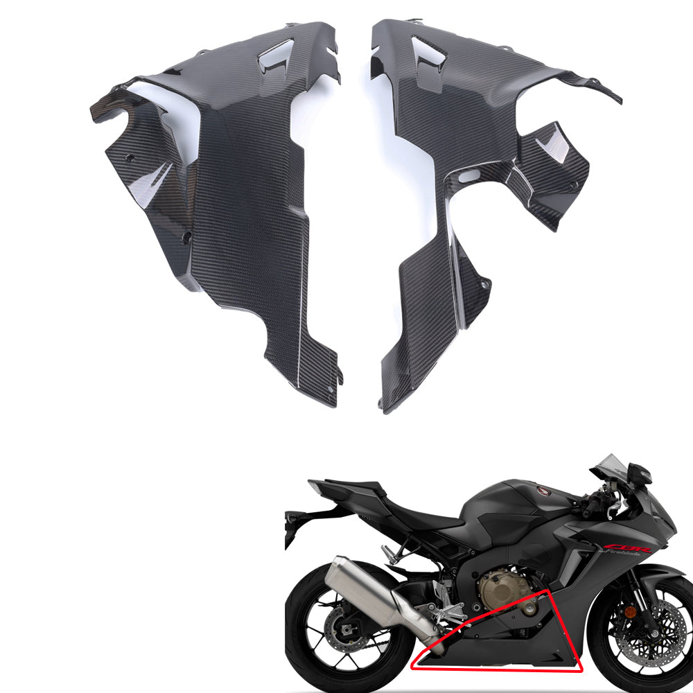 NT FAIRING Real 3K Carbon Fiber Belly Pan for Honda 2017-2026 CBR1000RR CBR 1000RR, Glossy 2x2 Twill Weave