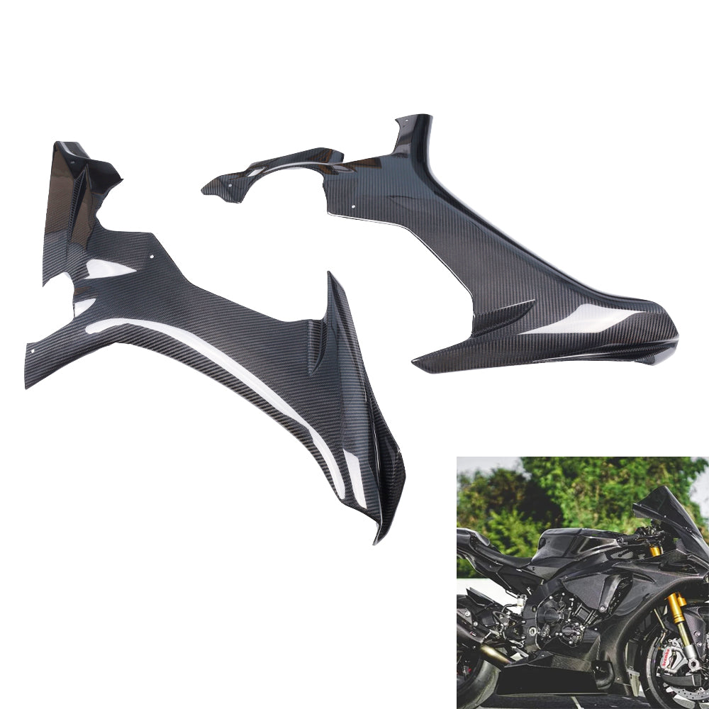 NT FAIRING Real 3K Carbon Fiber Side Faring for Yamaha 2015-2019 R1 R1M R1S, Glossy 2x2 Twill Weave