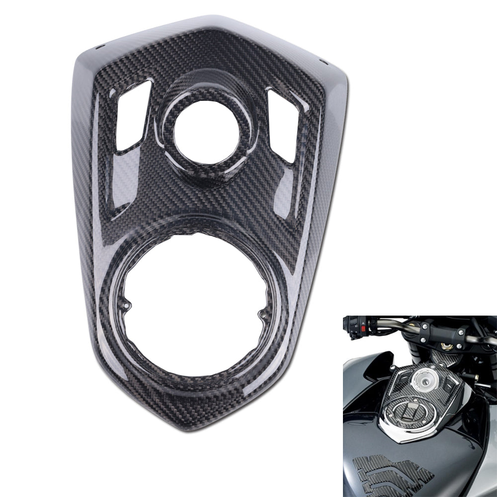 NT FAIRING Real 3K Carbon Fiber Center Tank Cover for 2007-2012 Suzuki B-King, Glossy 2x2 Twill Weave